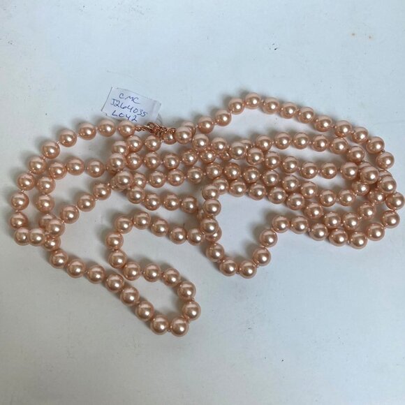 Louis Dell Olio Imitation Pearl Necklaces Lot of 5 Pink Gray Baroque Long Signed - Picture 9 of 16